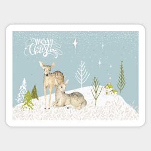 Oh Deer It's Christmas Sticker